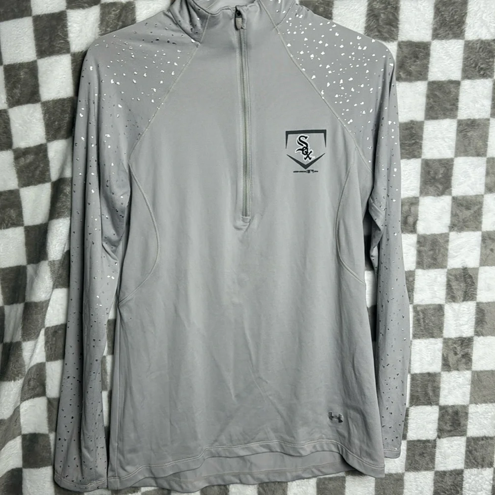 Under Armour Large / L Semi-Fitted Heat Gear White Sox Long Sleeve Thermal